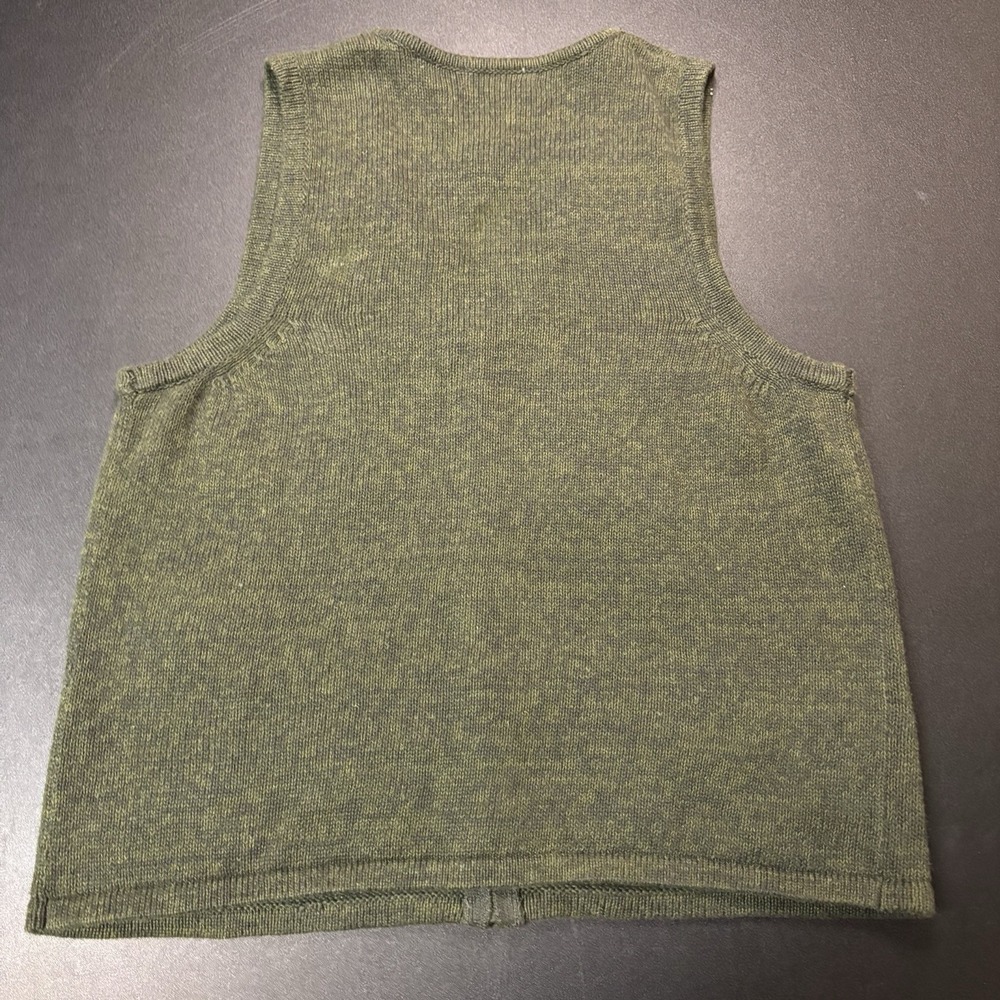 Vintage Tiara International Harvest Sweater Vest Zip Embroidered Cottagecore L - Picture 9 of 12